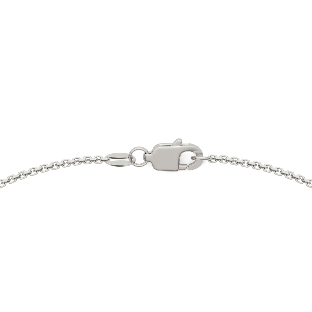 0.30 CTW DEW Round Moissanite Three-Stone Station Necklace in Sterling Silver