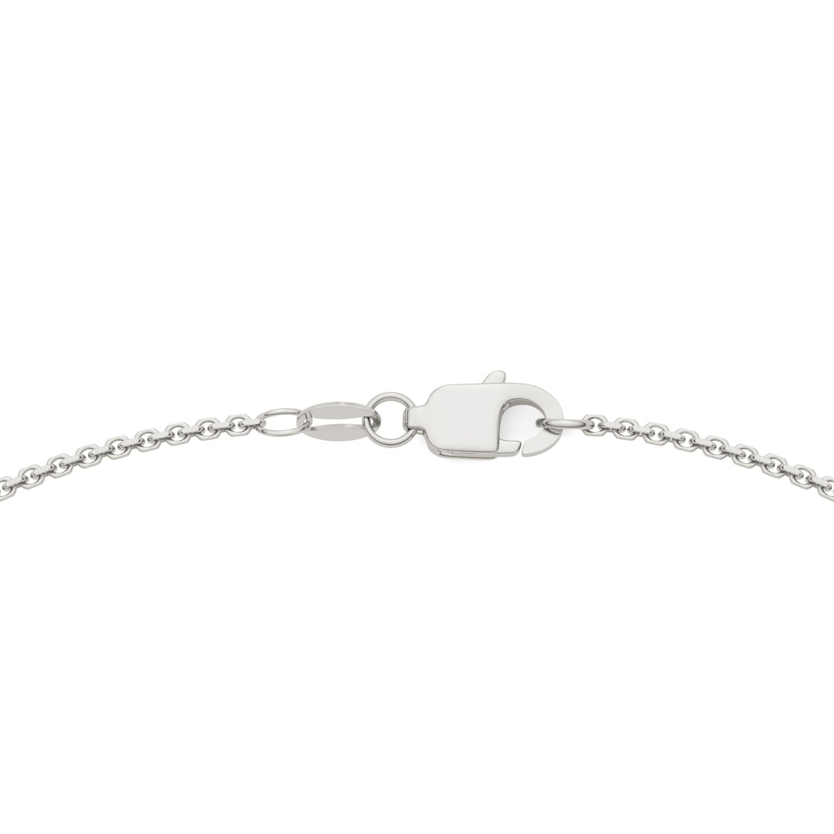 0.50 CTW DEW Round Moissanite Five-Stone Station Necklace in Sterling Silver