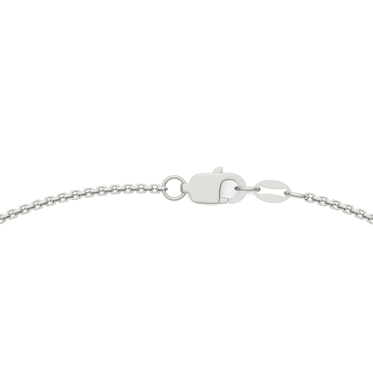 0.70 CTW DEW Round Moissanite Seven-Stone Station Necklace in Sterling Silver