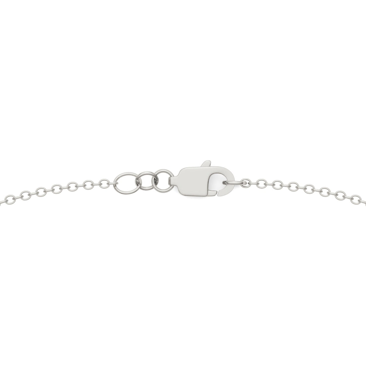 0.96 CTW DEW Round Moissanite Ten-Stone Station Necklace in Sterling Silver