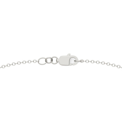 0.96 CTW DEW Round Moissanite Ten-Stone Station Necklace in Sterling Silver