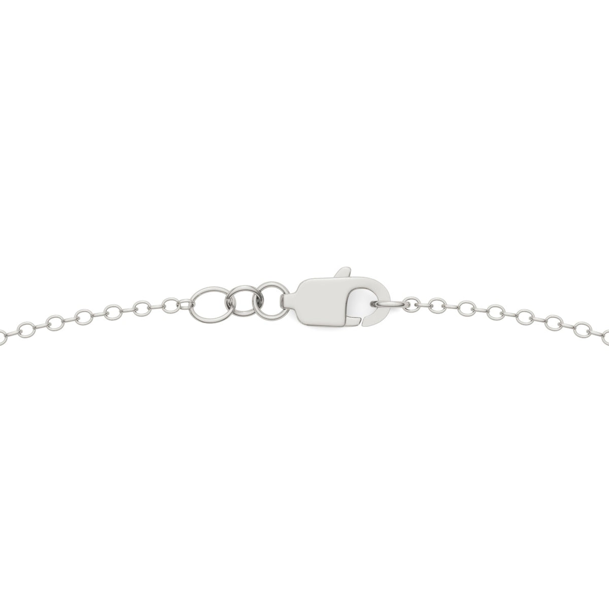 0.40 CTW DEW Moissanite Heart Station Necklace in Sterling Silver