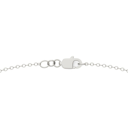 0.40 CTW DEW Moissanite Heart Station Necklace in Sterling Silver