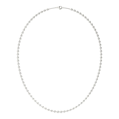 1.29 CTW DEW Moissanite Bezel Station Necklace in Sterling Silver