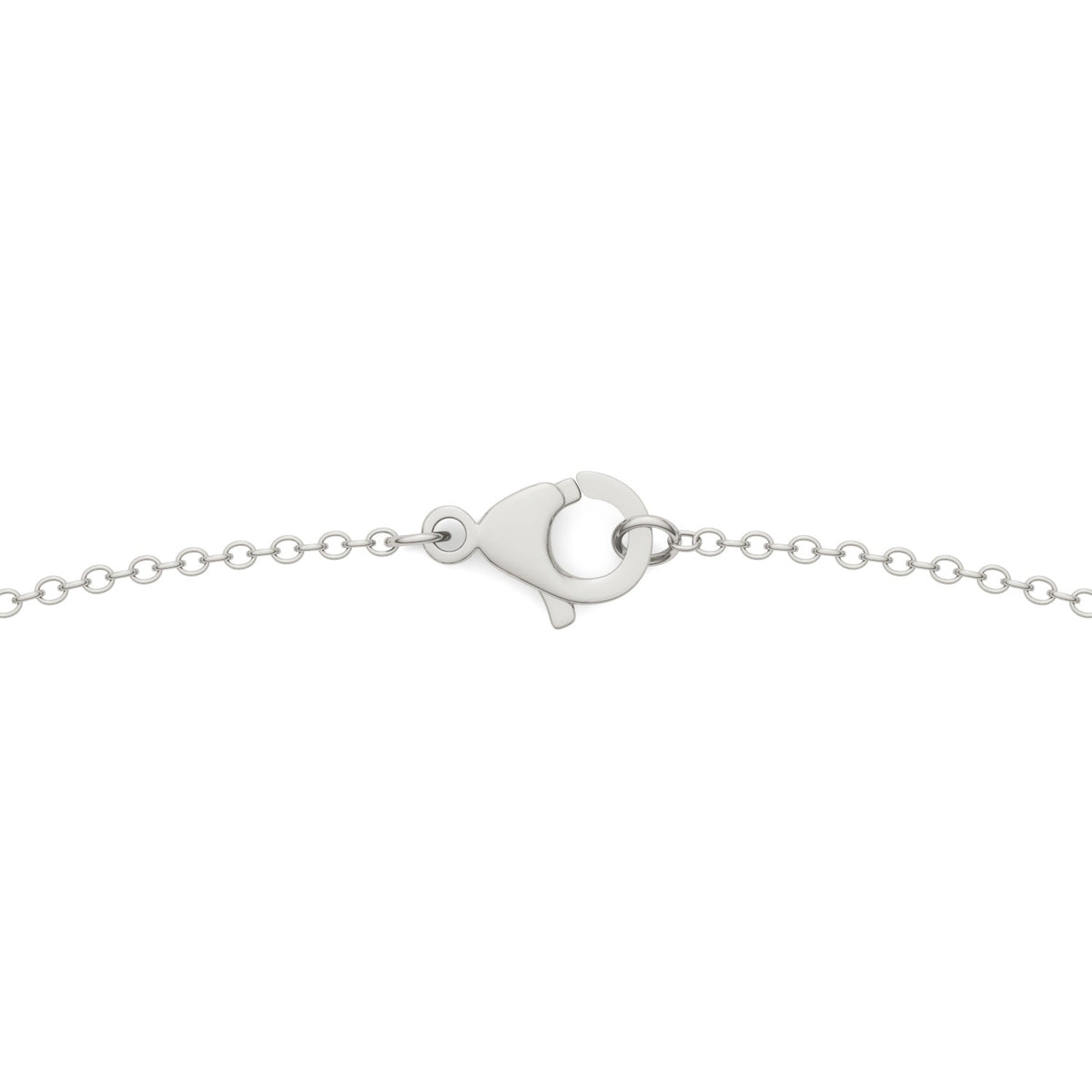 0.53 CTW DEW Moissanite Floral Station Necklace in Sterling Silver