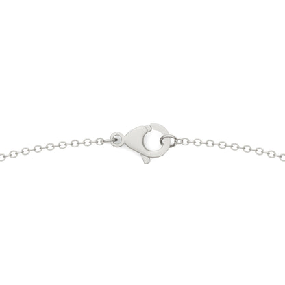 0.53 CTW DEW Moissanite Floral Station Necklace in Sterling Silver