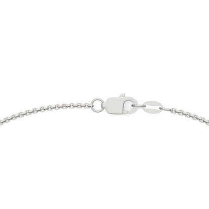 0.70 CTW DEW Round Moissanite Seven-Stone Station Necklace in Sterling Silver