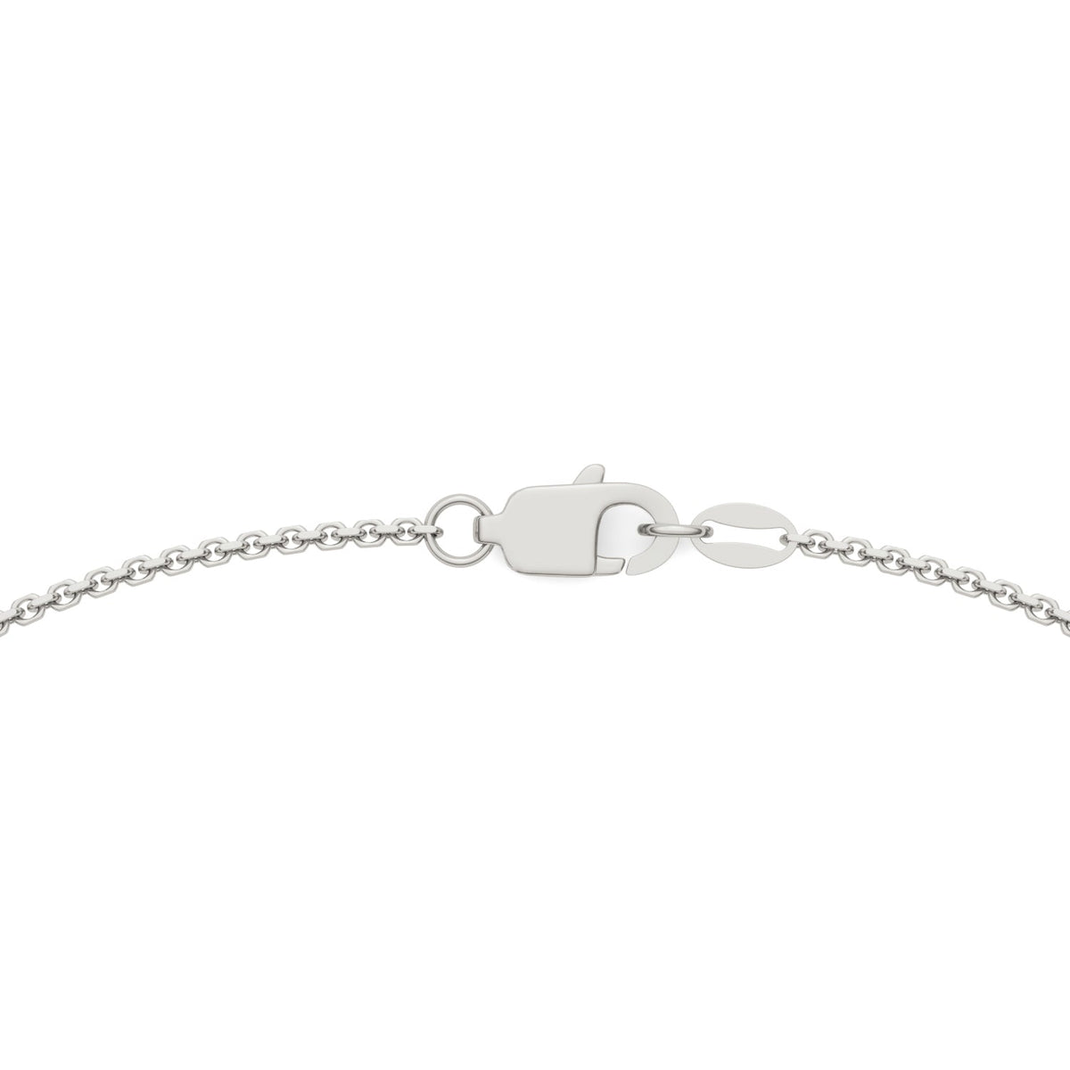 0.90 CTW DEW Round Moissanite Nine-Stone Station Necklace in Sterling Silver