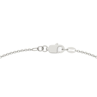 1.50 CTW DEW Round Moissanite Fifteen-Stone Station Necklace in Sterling Silver