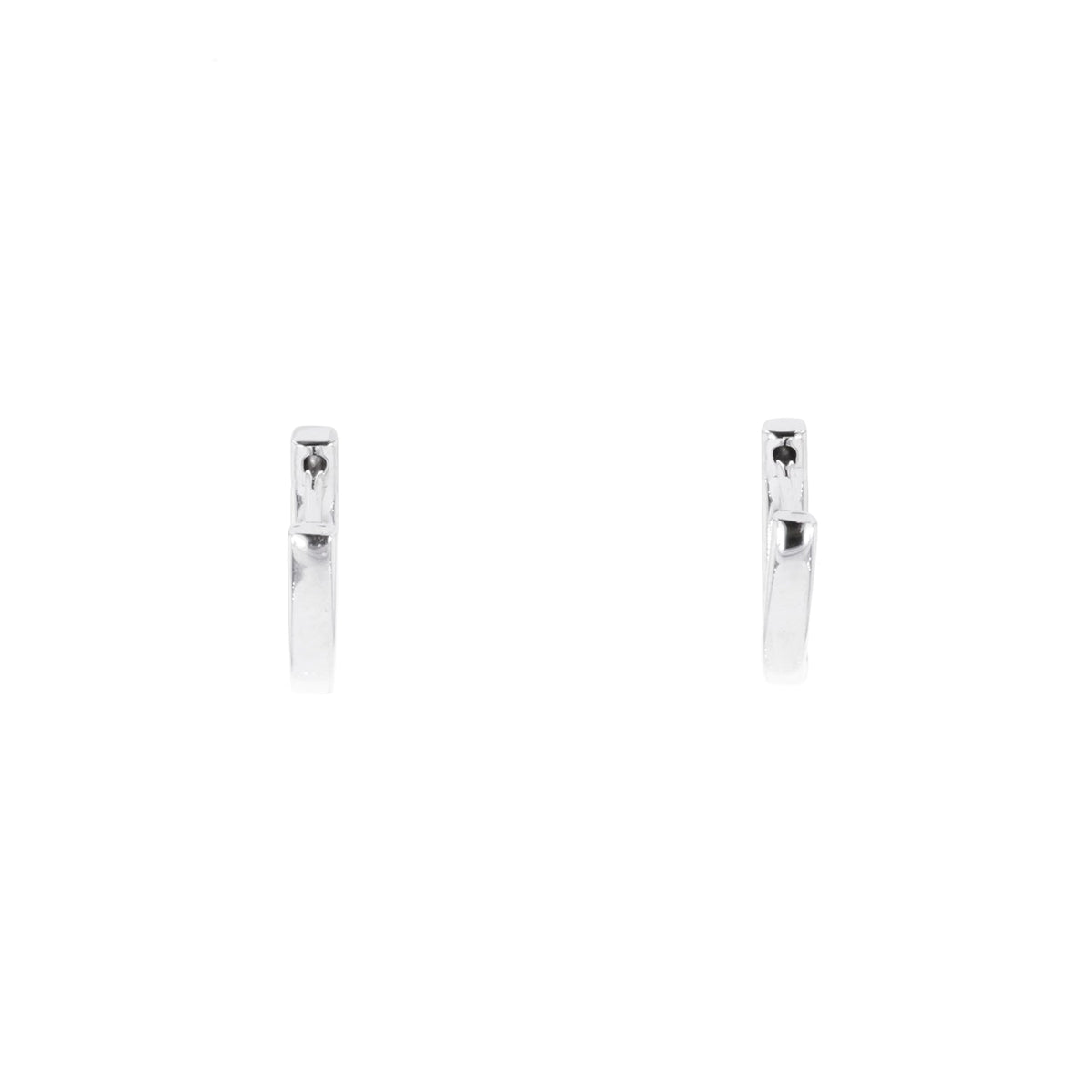 Huggie Hoop Earrings in Sterling Silver