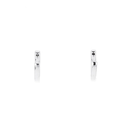 Huggie Hoop Earrings in Sterling Silver