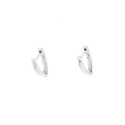Huggie Hoop Earrings in Sterling Silver