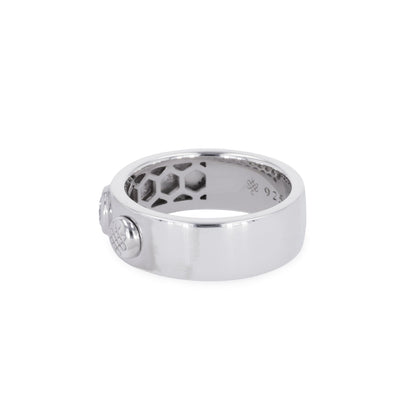 0.23 CTW DEW Round Moissanite Band in Sterling Silver