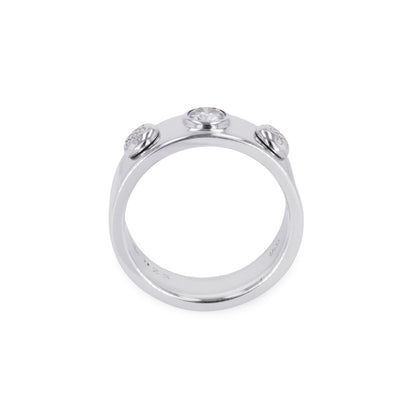 0.23 CTW DEW Round Moissanite Band in Sterling Silver