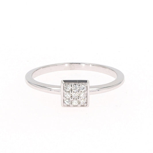 0.11 CTW DEW Moissanite Bezel Stacker Ring in Sterling Silver