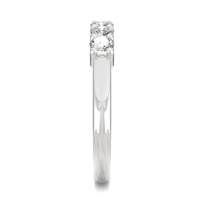 0.50 CTW DEW Round Moissanite Five-Stone Ring in 14K White Gold