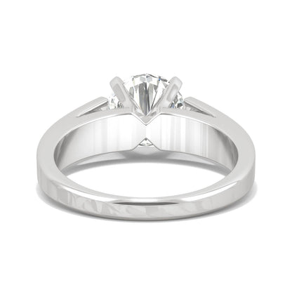 1.90 CTW DEW Round Moissanite Solitaire Engagement Ring in 14K White Gold