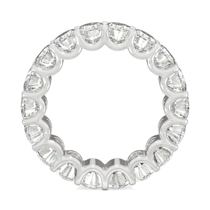 9.00 CTW DEW Oval Moissanite Eternity Band in 14K White Gold