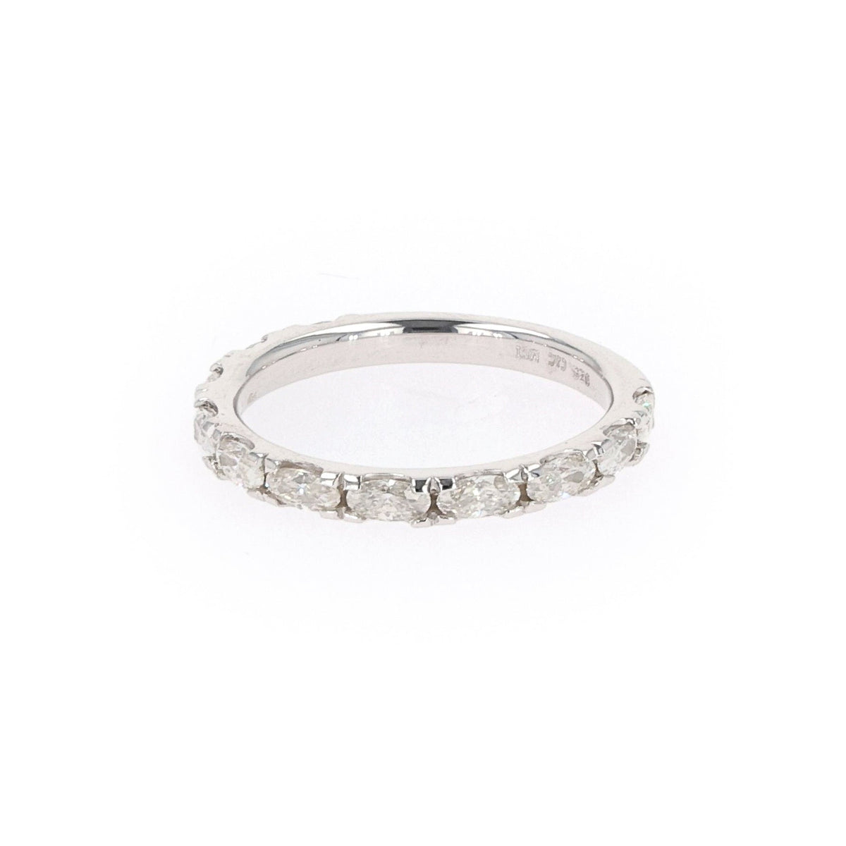 1.10 CTW DEW Oval Moissanite Classic Band in Sterling Silver