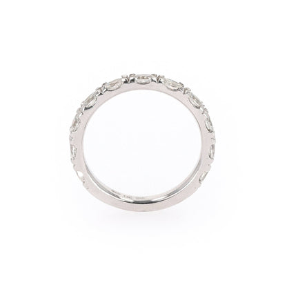 1.10 CTW DEW Oval Moissanite Classic Band in Sterling Silver