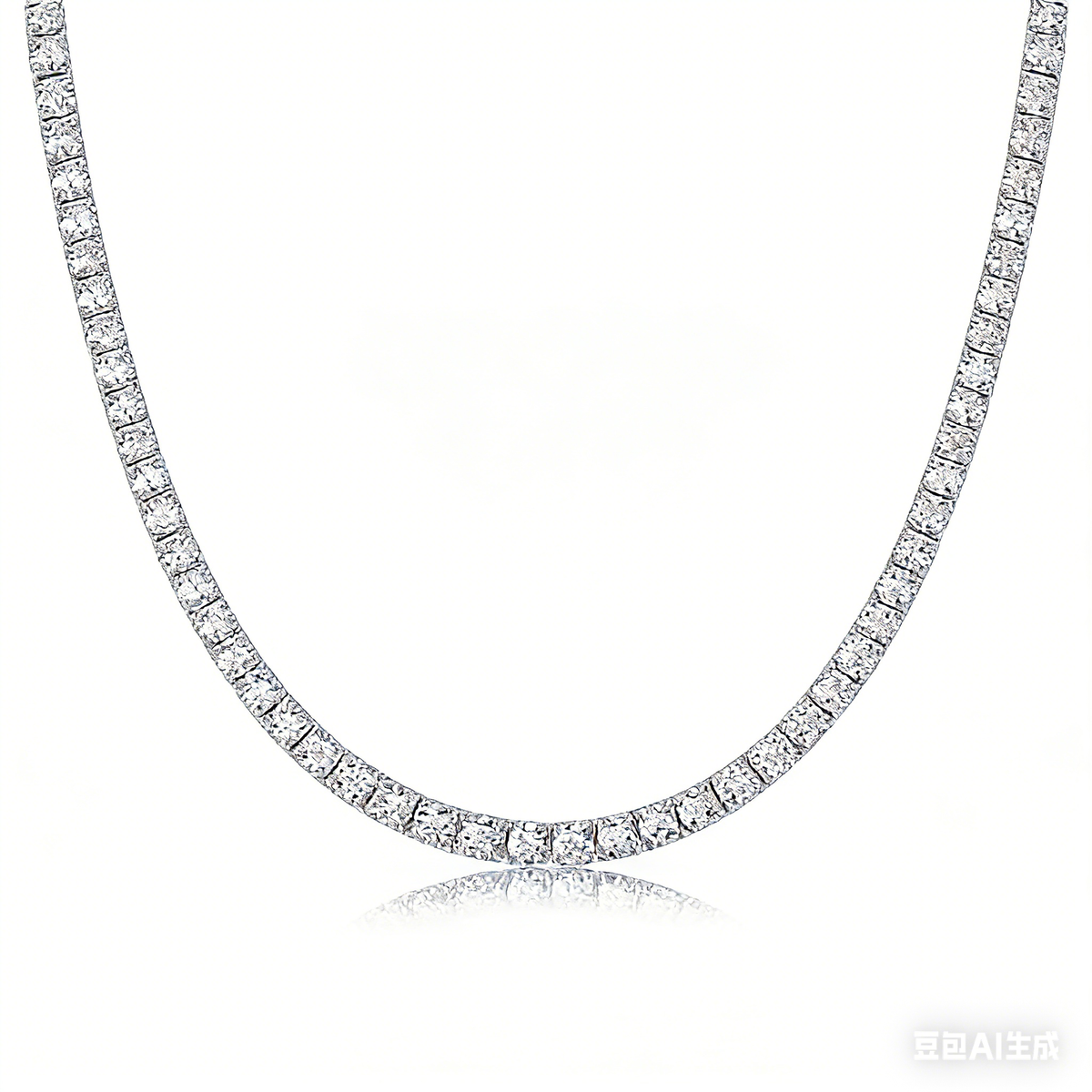 Moissanite Tennis Necklace - Multiple length for pick - S925 Sterling Silver -S925 Sterling Silver
