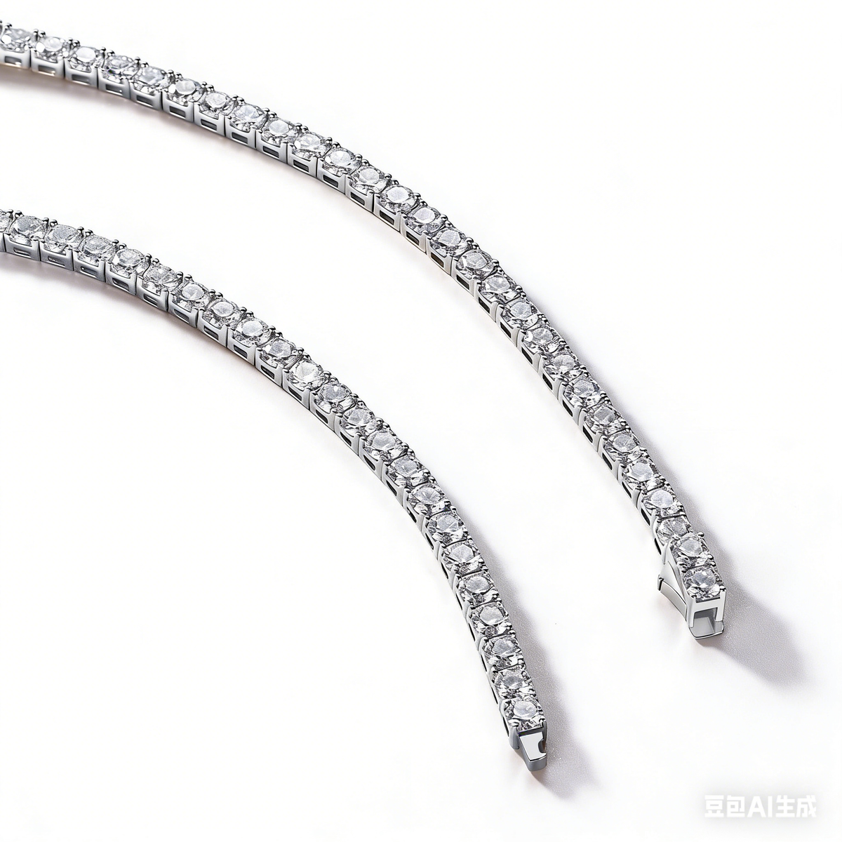 Moissanite Tennis Necklace - Multiple length for pick - S925 Sterling Silver -S925 Sterling Silver