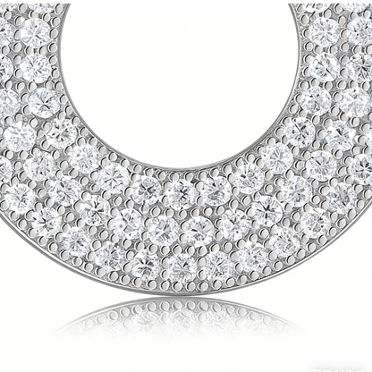 S925 Sterling Silver Moissanite Toggle Pendant Necklace-Collarbone Necklace GRA Certificate 1.4mm*96 beads