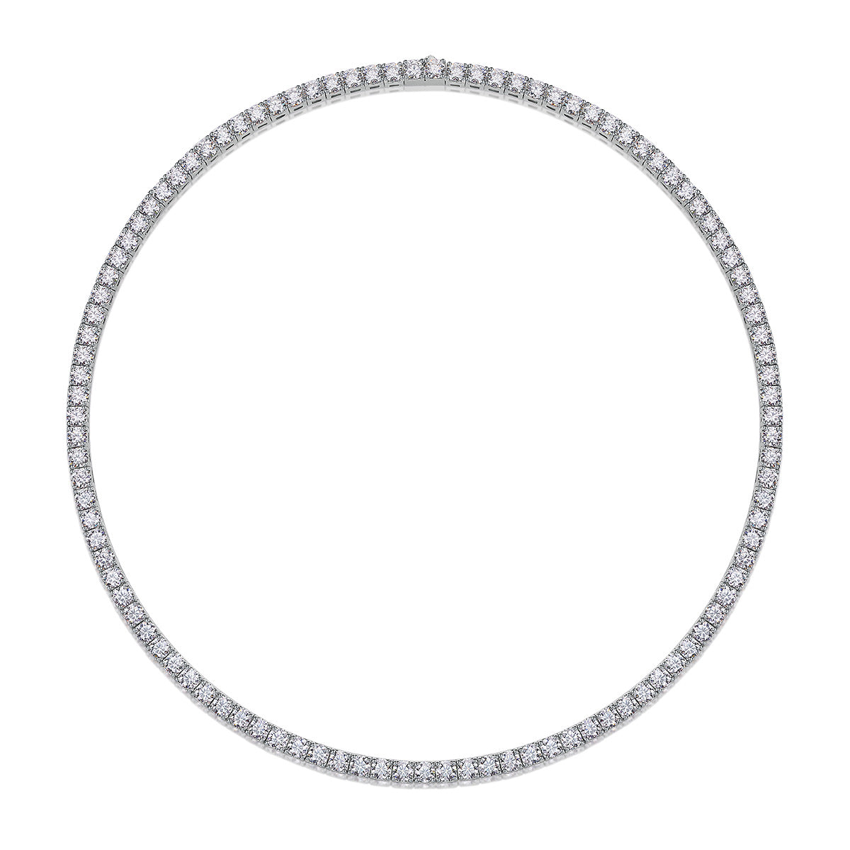 Moissanite Tennis Necklace - Multiple length for pick - S925 Sterling Silver -S925 Sterling Silver