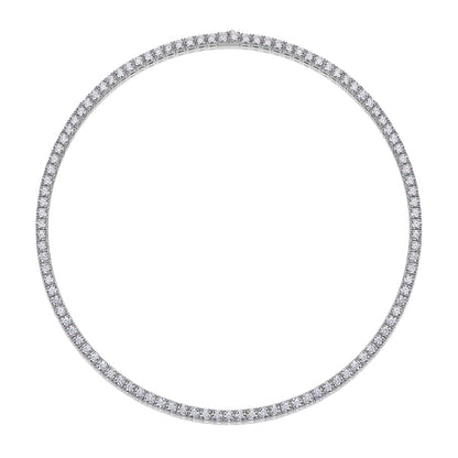 Moissanite Tennis Necklace - Multiple length for pick - S925 Sterling Silver -S925 Sterling Silver
