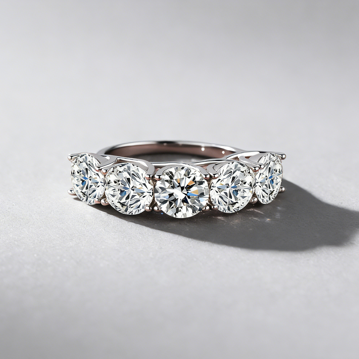 5CT Moissanite Ring in 925 Sterling Silver –GRA Certified, Lightweight Luxury Band for Women