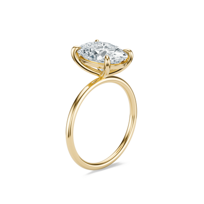 French Pavé Diamond Engagement Ring in 14K Yellow Gold (1 ct. tw.)