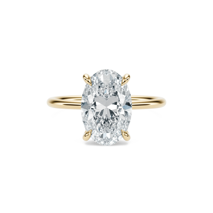 French Pavé Diamond Engagement Ring in 14K Yellow Gold (1 ct. tw.)