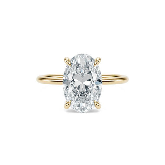 French Pavé Diamond Engagement Ring in 14K Yellow Gold (1 ct. tw.)
